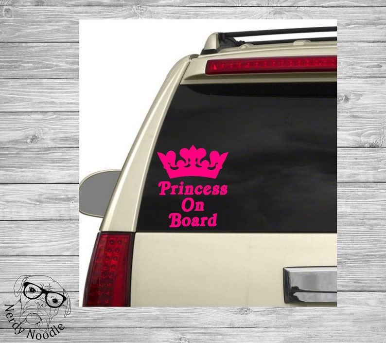 Download Princess on Board Decal Princess on Board Car Decal Baby ...