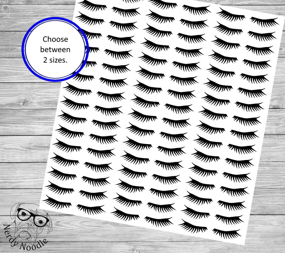 Eyelash Stickers Lash Stickers Eyelash Sticker Set Eyelash Etsy