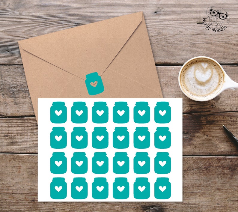 Mason Jar Stickers 96 Mason Jar Planner Stickers Mason Jar Etsy