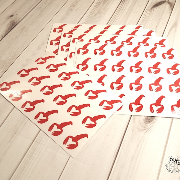 Lobster Stickers, Lobster Planner Stickers, Tanning Stickers, Lobster Sticker Set, Lobster Envelope Seals, Lobster Labels, Lobster Tags