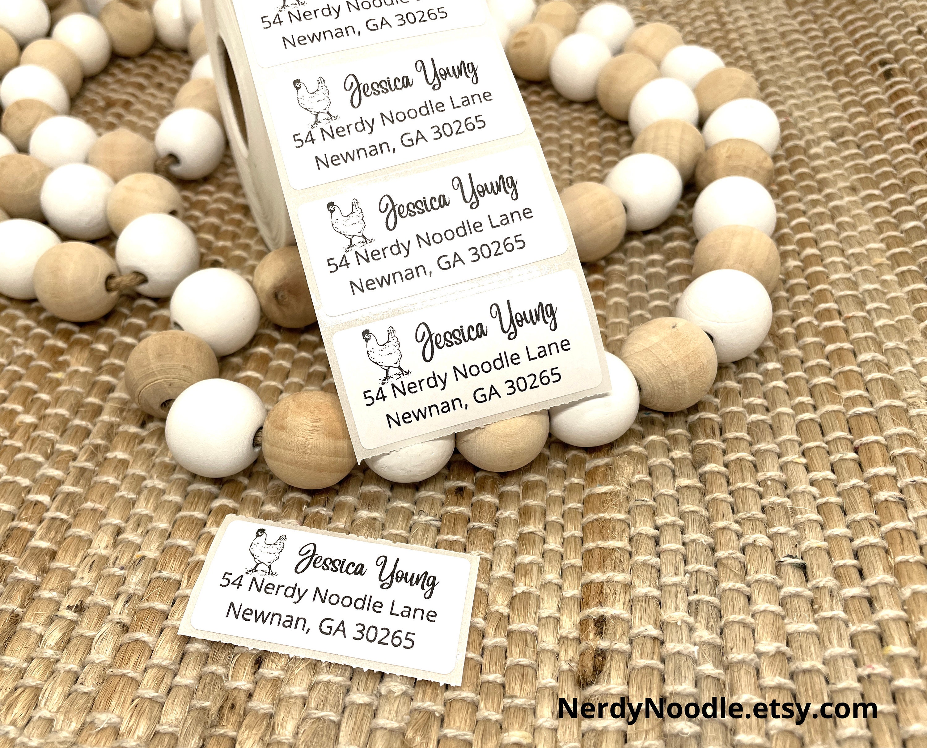 Chick Address Labels Chicken Custom Address Labels, Chicken Return Address Labels, 100-250 ...