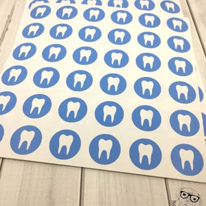 Dentist Planner Stickers, Tooth Stickers, Dentist Sticker, Tooth Envelope Seals, Tooth Sticker, Tooth Envelope Stickers, Tooth, Dentist