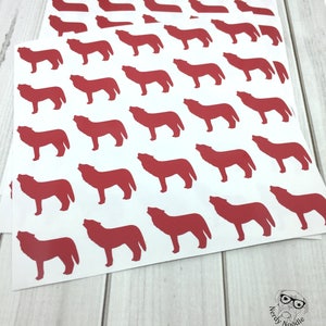 Wolf Stickers, Wolf Tanning Stickers, Wolf Sticker Set, Wolf Envelope Seals, Wolf Labels, Wolf Tanning Stickers, Wolves, Wolf, Scrapbooking