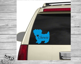 Morkie Decal, Morkie Car Decal, Morkie Laptop Decal, I love my Morkie Decal, Maltese and Yorkie Mix, Morkie - You choose size and color.