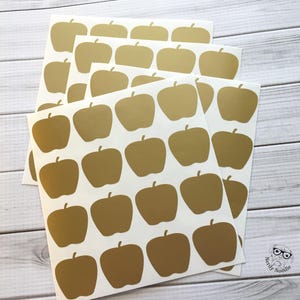 Apple Planner Stickers, Apple Stickers, Apple Sticker Set, Apple Envelope Seals, Apple Envelope Stickers, Apple Decals, Teacher Stickers image 1