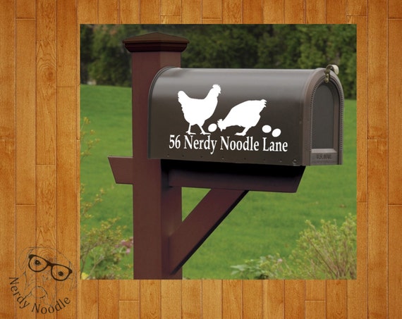 Farmhouse Mailbox Decal