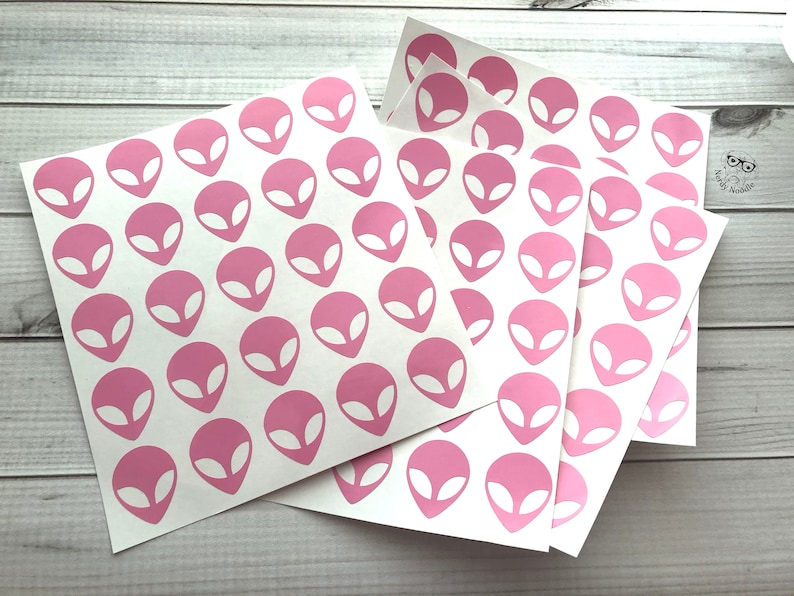 Alien Stickers, Alien Sticker Set, Alien Envelope Seals, Alien Planner ...