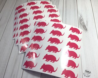 Set Di Illustrazioni Vettoriali Di Un Armadillo Cartone Animato In - Foto 9