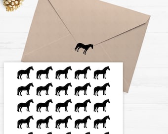 Horse Stickers, Horse Sticker Set, Horse Envelope Seals, Horse Envelope Stickers, Horse, Horses, Pony Stickers, Tanning Stickers, Scrapbook