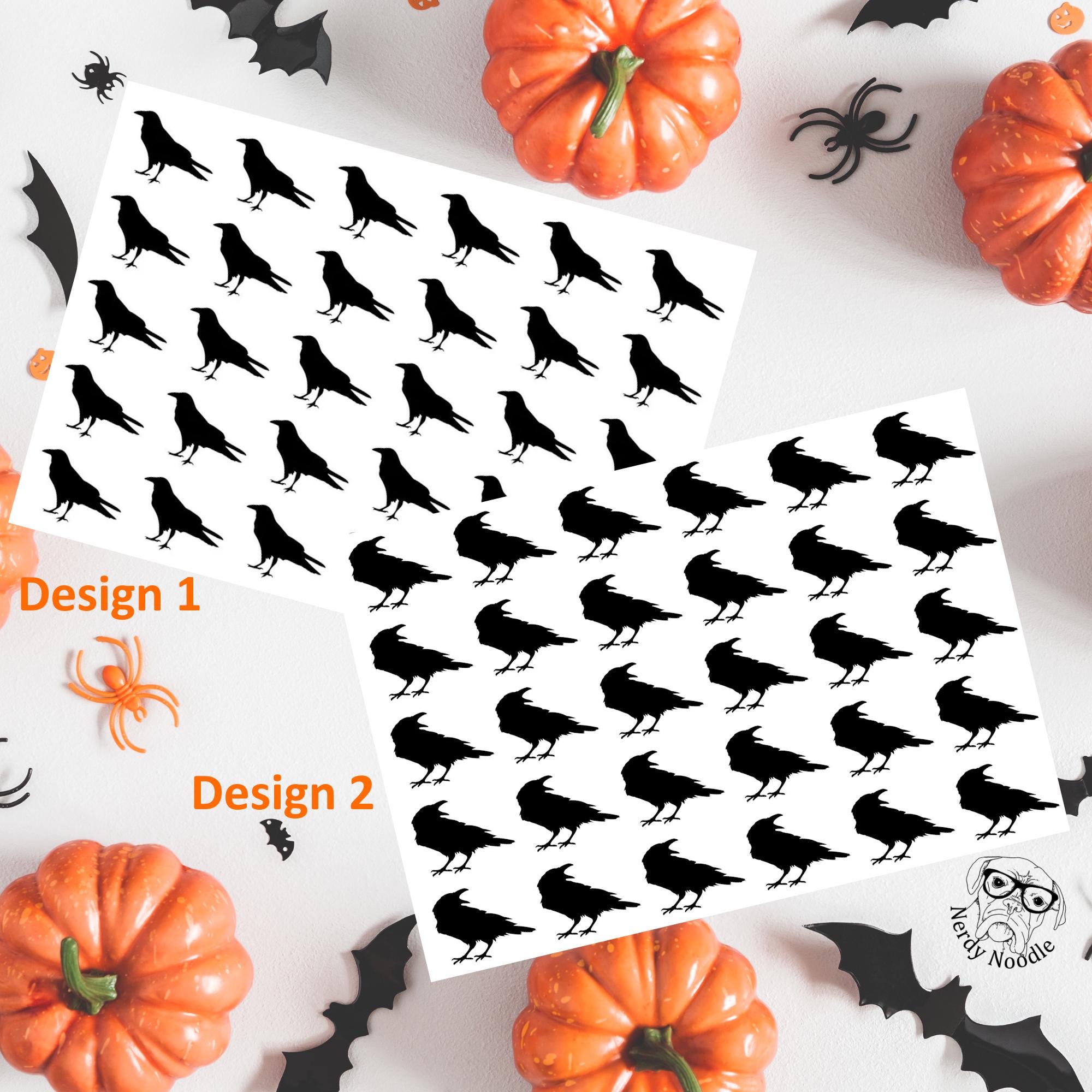 Raven Stickers, Raven Planner Stickers, Raven Sticker Set, Raven ...