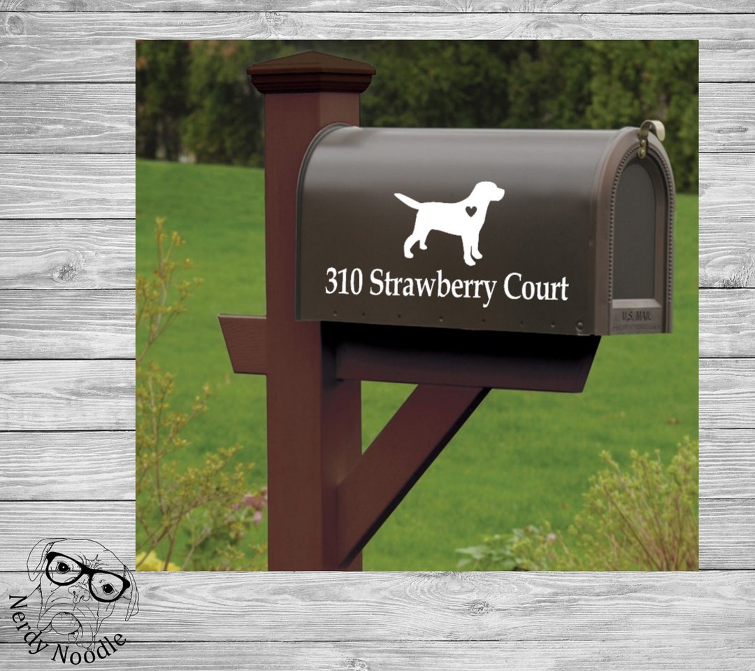 Labrador Retriever Mailbox Decal, Dog Mailbox Decal, Lab Custom Mailbox