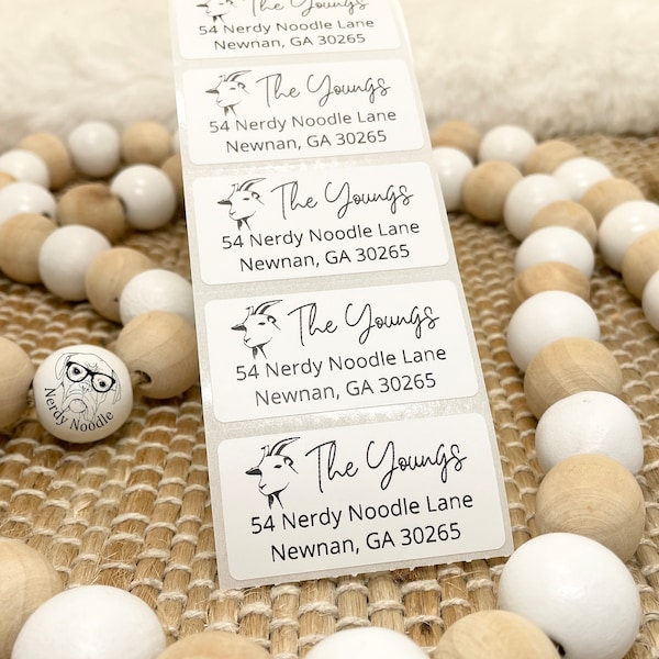 Goat Return Address Labels Etsy