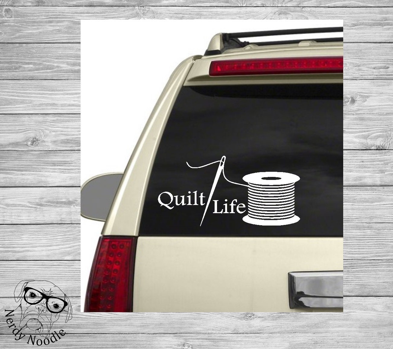 Quilt Life Decal Quilting Decal Quilter Car Decal Quilt Etsy