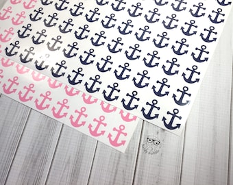 Anchor Stickers, Anchor Sticker Set, Anchor Envelope Seals, Anchor Envelope Sticker, Anchors, Nautical, Planner Stickers, Tanning Stickers