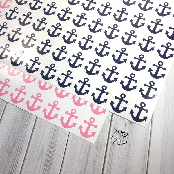 Anchor Stickers, Anchor Sticker Set, Anchor Envelope Seals, Anchor Envelope Sticker, Anchors, Nautical, Planner Stickers, Tanning Stickers