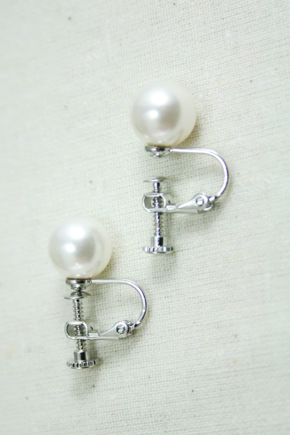 Clip on pearl earringsclip pearl earringspearl earrings clip | Etsy
