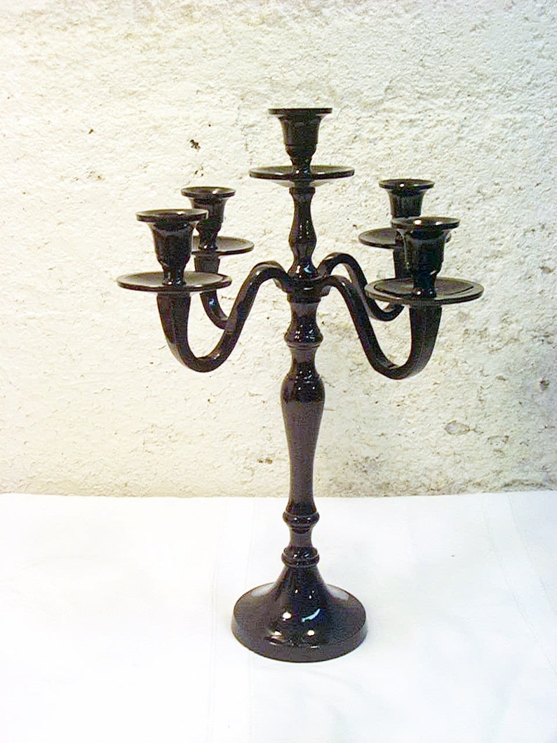 5 Wedding Candle Candelabras 5 arm Shabby Candle Holder Etsy