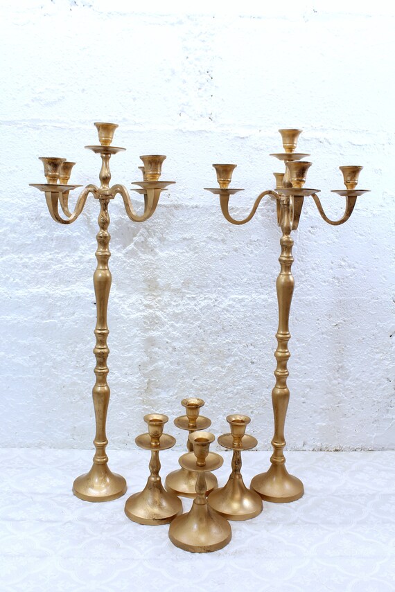 wedding taper candle holders