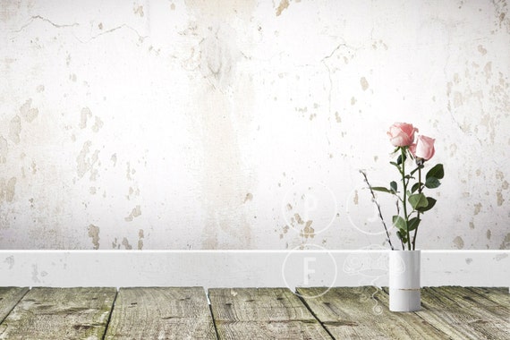Wall Mockup Rustic Room Styled Wall Wall Photo Flower Wall Mockup Rustic Room Styled Wall Wall Photo Flower