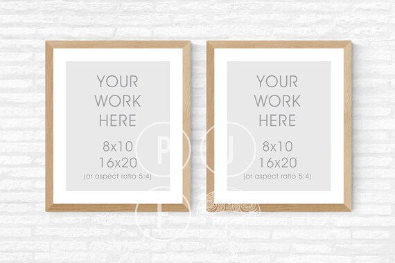 Download Free Set Of Two Frame Mockup 8x10 Set Of 2 (PSD) | New Free 3D Logo Mockup Template | Free PSD ...