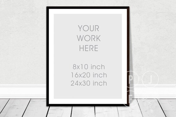 Frame Mockup 8x10 16x20 Styled Frame Empty Frame White