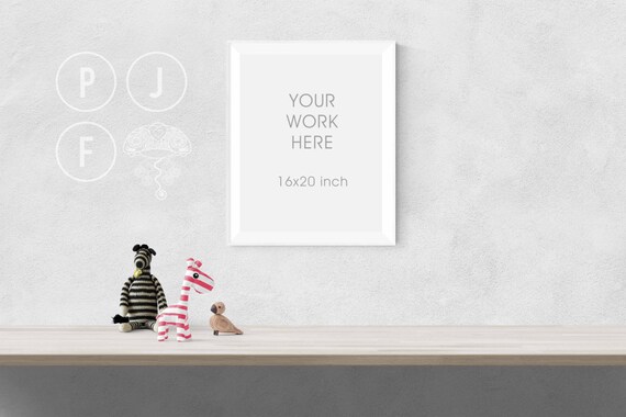 Frame Mockup 8x10 16x20 Kids Frame Mockup White Frame