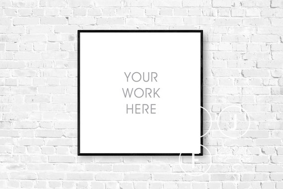Square Frame Mockup Square Frame Photo Bricks Large Frame