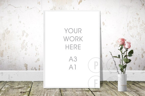Frame Mockup A3 A1 Poster Frame Mockup Frame On