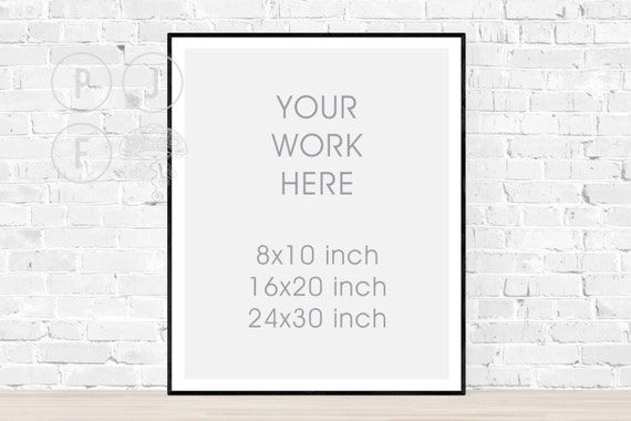 Frame Mockup 8x10 16x20 24x30 Black Frame Mockup Frame