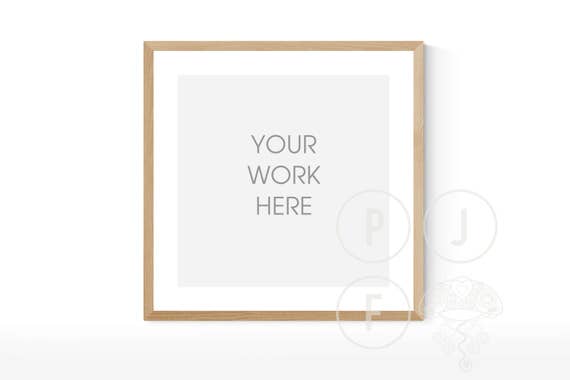 Square Frame Mockup Timber Frame Mockup Style Frame Square