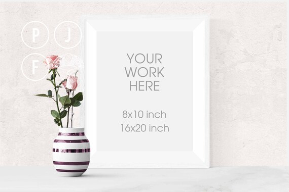 Frame Mockup 8x10 16x20 White Frame Mockup Frame Mock