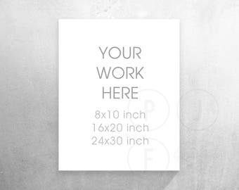 16x20 Canvas Mockup Etsy
