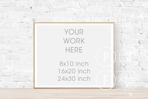Frame Mockup Horizontal Timber Frame Mock Up 16x20 24x30