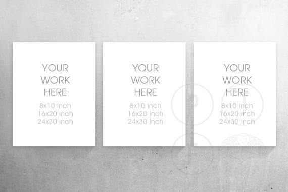 Download Set Of Three Canvas Mockup 8x10 Set Of 3 Free 751900 Psd Mockup Templates Creative Best Design For Download PSD Mockup Templates