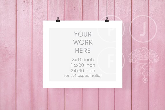 Landscape Mockup Hanging Mockup 8x10 16x20 Frame Mockup Nursery