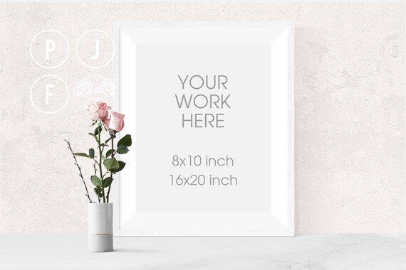 Frame Mockup 8x10 16x20 White Frame Mockup Minimal Frame Frame Mockup 8x10 16x20 White Frame Mockup Minimal Frame