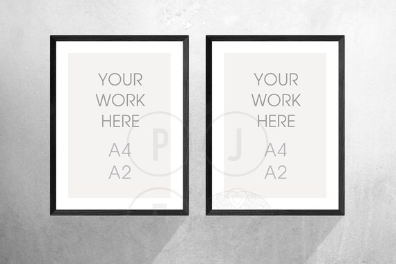 Set Of 2 Frame A4 Frame Mockup A2 A4