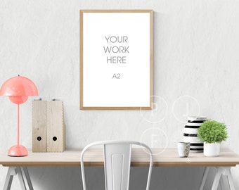 Download Frame Mockup A2 Poster Frame Mockup Large Frame Desk Folder Mockup Design Psd All Free Mockups PSD Mockup Templates