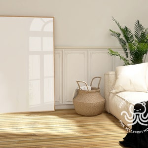 frame mockup glass reflection, vintage, minimalistic interior frame mockup reflection, poster mockup, wood frame, smart object, A0 Va04