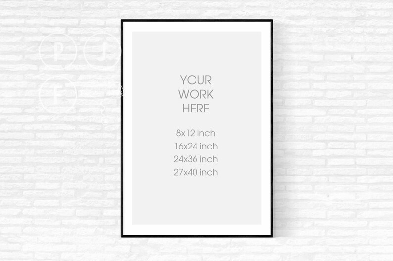 Download Frame mockup poster frame mockup 8x12 16x24 24x36 27x40 | Etsy