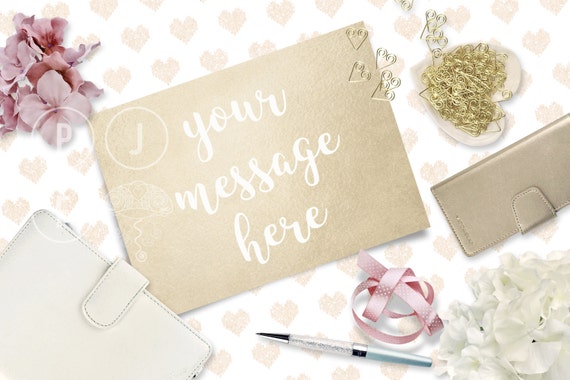 Gold Note Mockup Blog Background Gold Blog Background Note Etsy