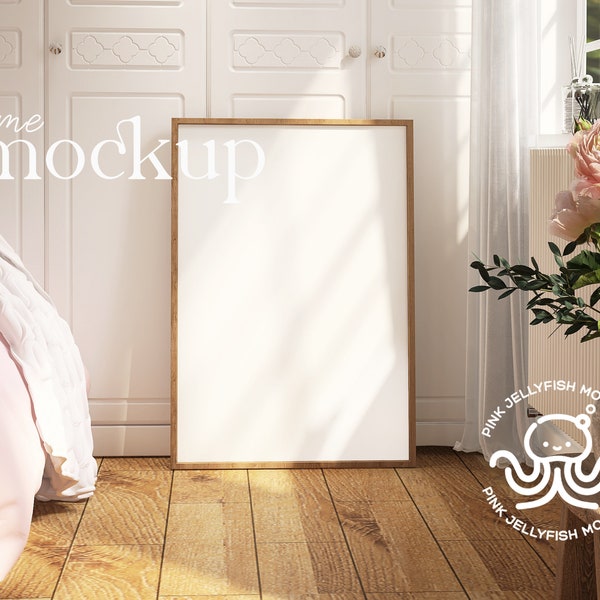 frame mockup pink, interior mockup, farmhouse, country, vintage, Victorian, classic, wood frame mockup, 5x7 ratio ISO, DIN, V13