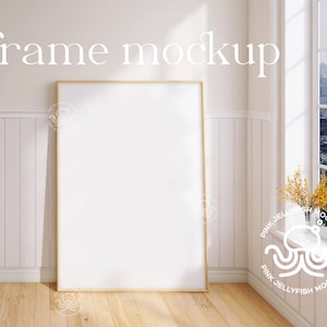 A0 frame mockup farmhouse, minimalist interior mockup, poster, smart object, large wood frame mockup, country window, png 5x7, Ca05n