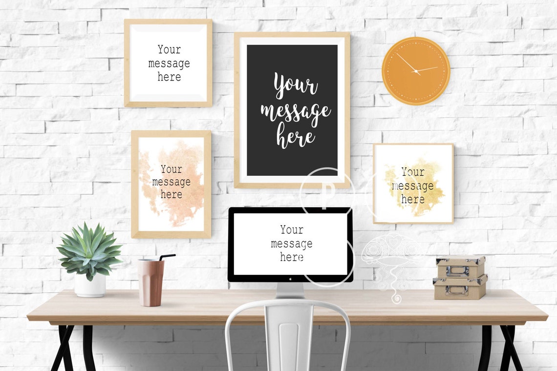 iMac mockup multi frame mockup computer mockup blog Etsy