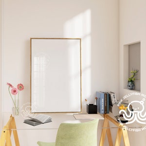 interior de maquete de moldura, psd, escritório de mesa de vidro, sombra, maquete de interior, maquete de pôster, maquete de moldura de madeira psd, png, proporção 5x7, ISO, DIN Ma02