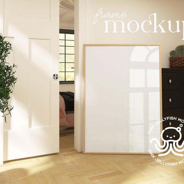 A0 frame mockup, interior mockup loft, at doorway, psd, mid century, scandi, frame mockup, smart object A2, ratio DIN ISO, Ma09