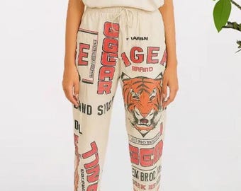 Nieuwe boutique damesjoggingbroek met tijgerprint en tijgerprint