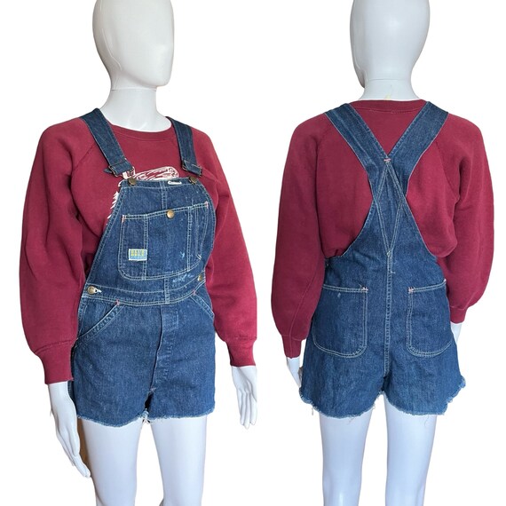 Vintage 1940s Denin Cut off Overall Shorts - Etsy