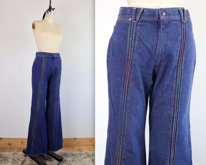 rainbow jeans 70s