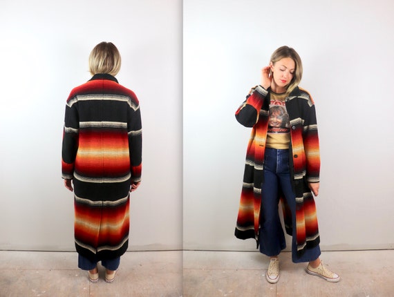 Vintage Woolrich Southwestern Blanket Coat